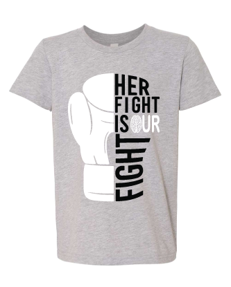 Epilepsy Fight Tee - Youth & Adult - Gray & Purple